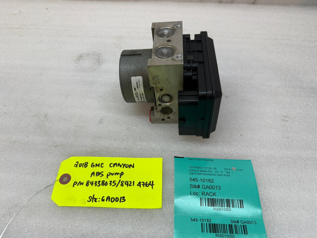 18 GMC CANYON COLORADO OEM ABS ANTI LOCK BRAKE PUMP MODULE 84338035 17-22
