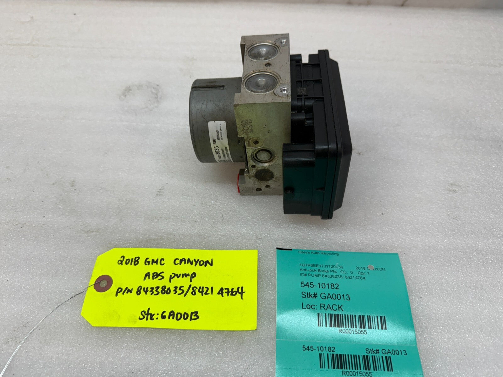 18 GMC CANYON COLORADO OEM ABS ANTI LOCK BRAKE PUMP MODULE 84338035 17-22