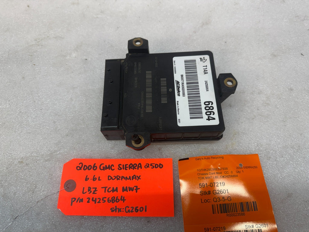 06-09 GMC SIERRA ALLISON T14A TRANSMISSION CONTROL MODULE TCM TCU 24256864 2020