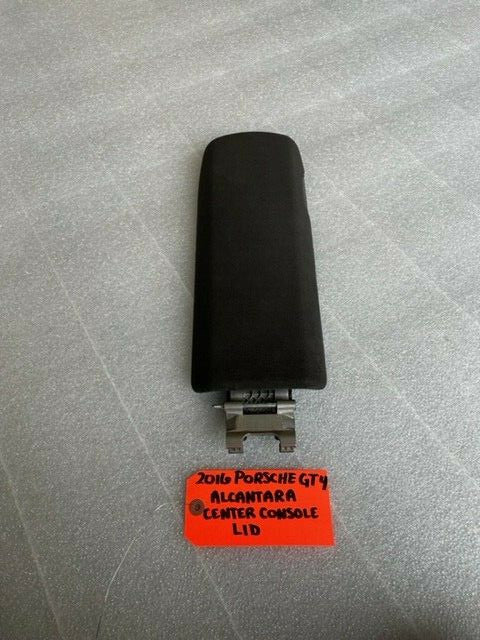 16 PORSCHE CAYMAN GT4 3.8 718 981 BLACK ALCANTARA CENTER CONSOLE ARMREST