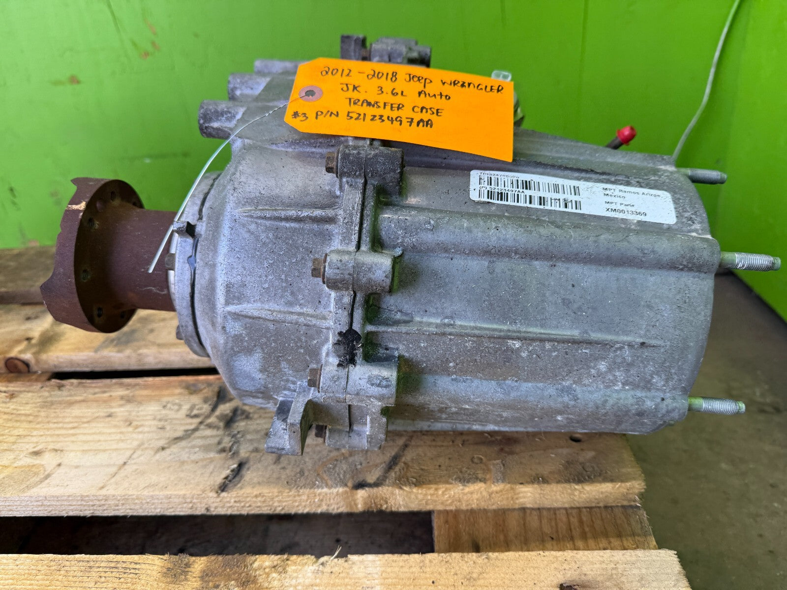 12-18 JEEP WRANGLER JK 3.6 L AUTO TRANSFER CASE TRANSFERCASE 52123497AA