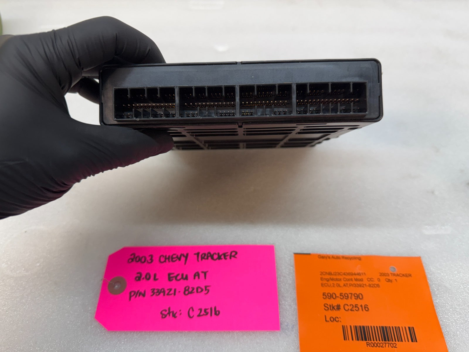 03 04 CHEVROLET TRACKER GRAND VITARA GEO 2.0 ENGINE COMPUTER ECM ECU 33921-82D5