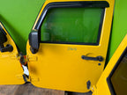07-18 JEEP WRANGLER JK OEM FULL HARD DOORS YELLOW WITH DOOR PANELS MIRRORS