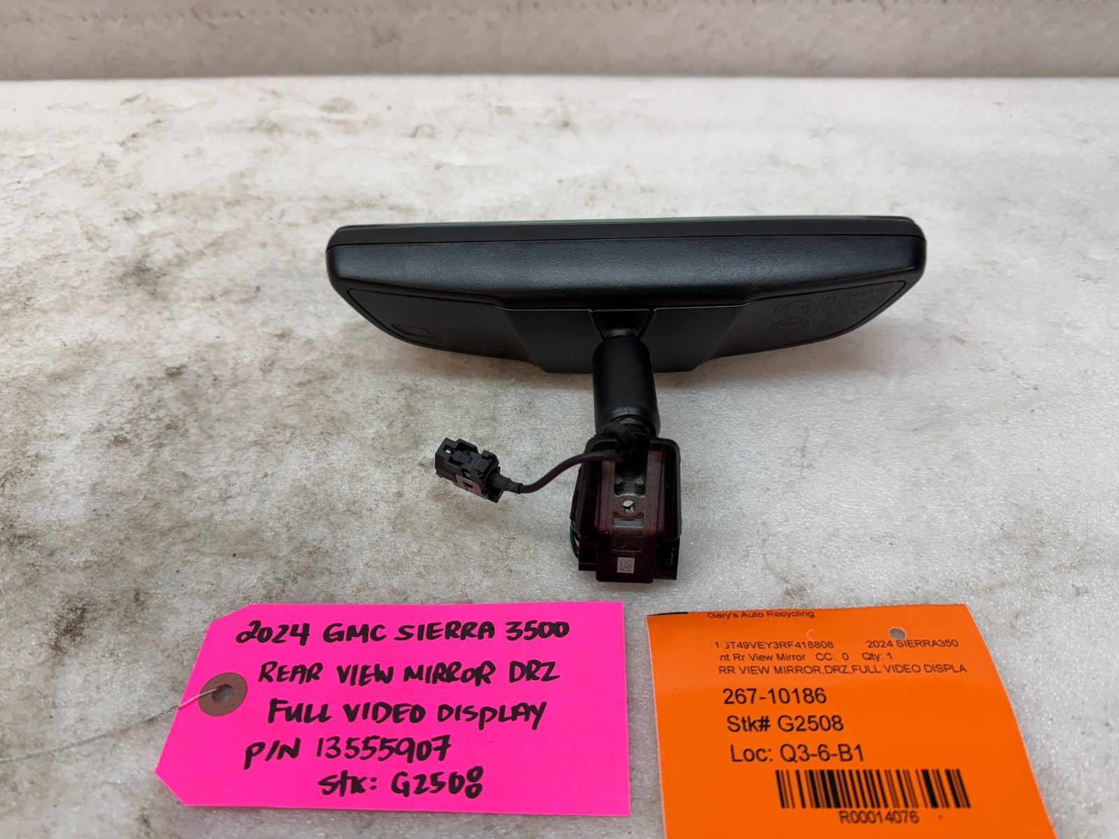 19-25 Chevrolet GMC SIERRA SILVERADO DRZ VIDEO DISPLAY REAR VIEW MIRROR 13555907