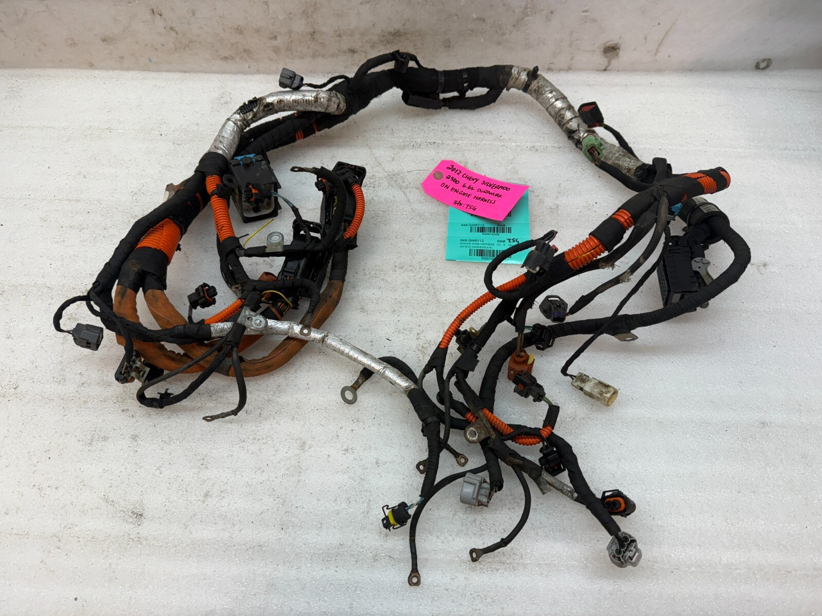 12 GMC SIERRA CHEVROLET SILVERADO 3500HD DURAMAX 6.6 LML ENGINE WIRING HARNESS