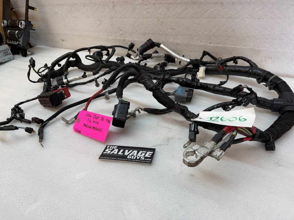 16 17 18 JEEP WRANGLER JK 3.6 ENGINE WIRING HARNESS LOOM