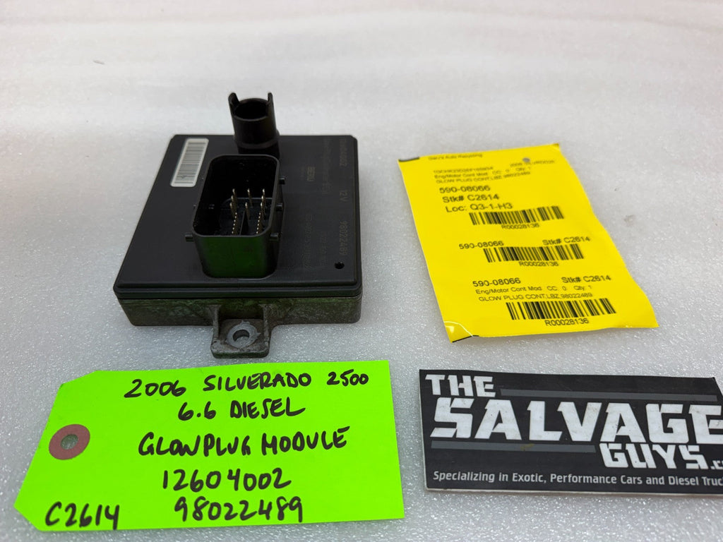 06 07 Chevrolet GMC 2500HD 3500 DURAMAX 6.6 LBZ GPM GLOW PLUG CONTROL MODULE