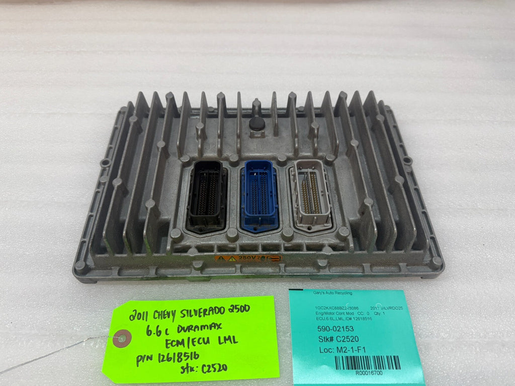 11-14 Chevrolet GMC 2500HD DURAMAX 6.6 LML OEM ENGINE COMPUTER ECU ECM 12618516