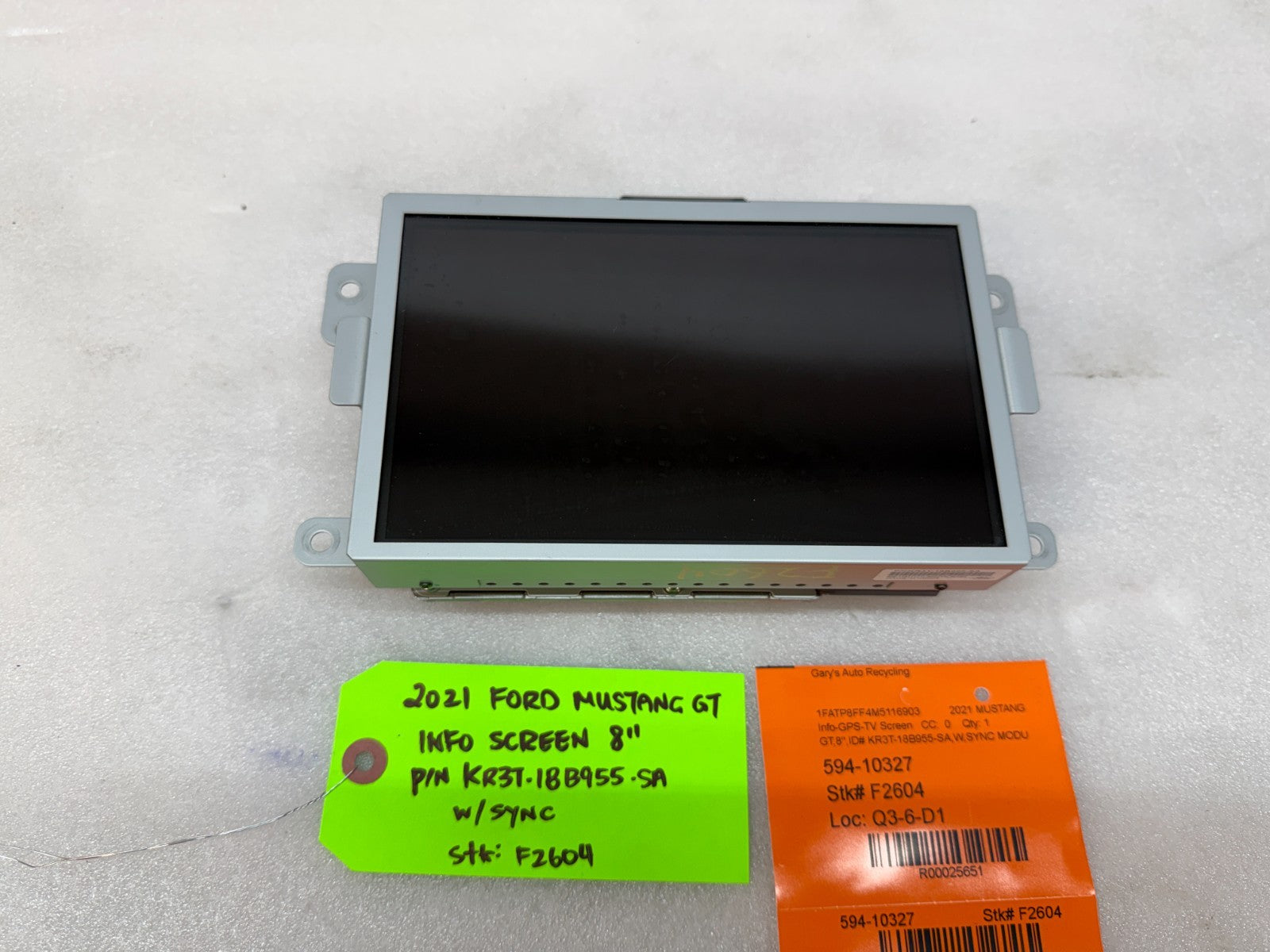 21 FORD MUSTANG GT OEM 8.0 RADIO NAVIGATION SCREEN SYNC 3 APIM KR3T-18B955-SA