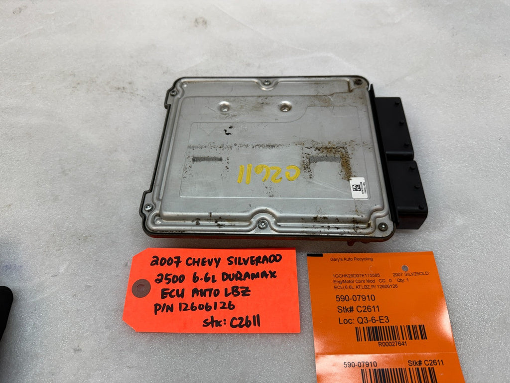 06 07 Chevrolet GMC 2500HD DURAMAX 6.6 LBZ ECM ECU ENGINE COMPUTER 12606126