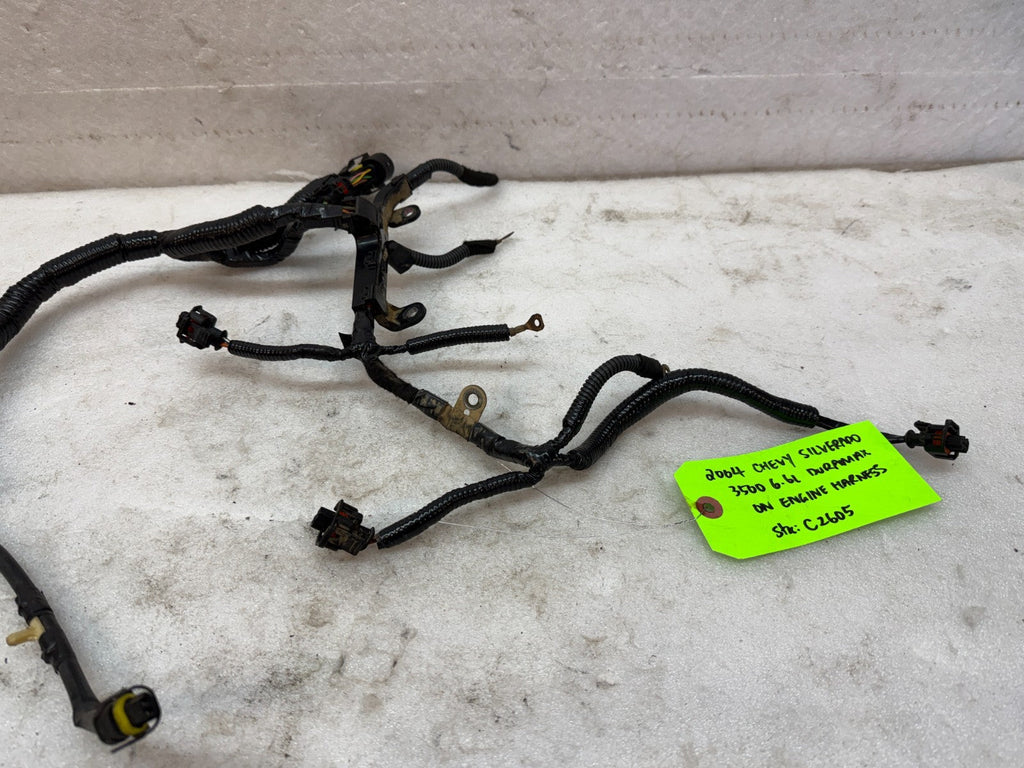 04 Chevrolet GMC 2500HD 3500HD DURAMAX 6.6 LLY DIESEL ENGINE WIRING LOOM HARNESS