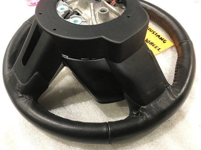 2016 FORD MUSTANG GT BLACK LEATHER STEERING WHEEL W CONTROLS  6sp MANUAL15 16 17