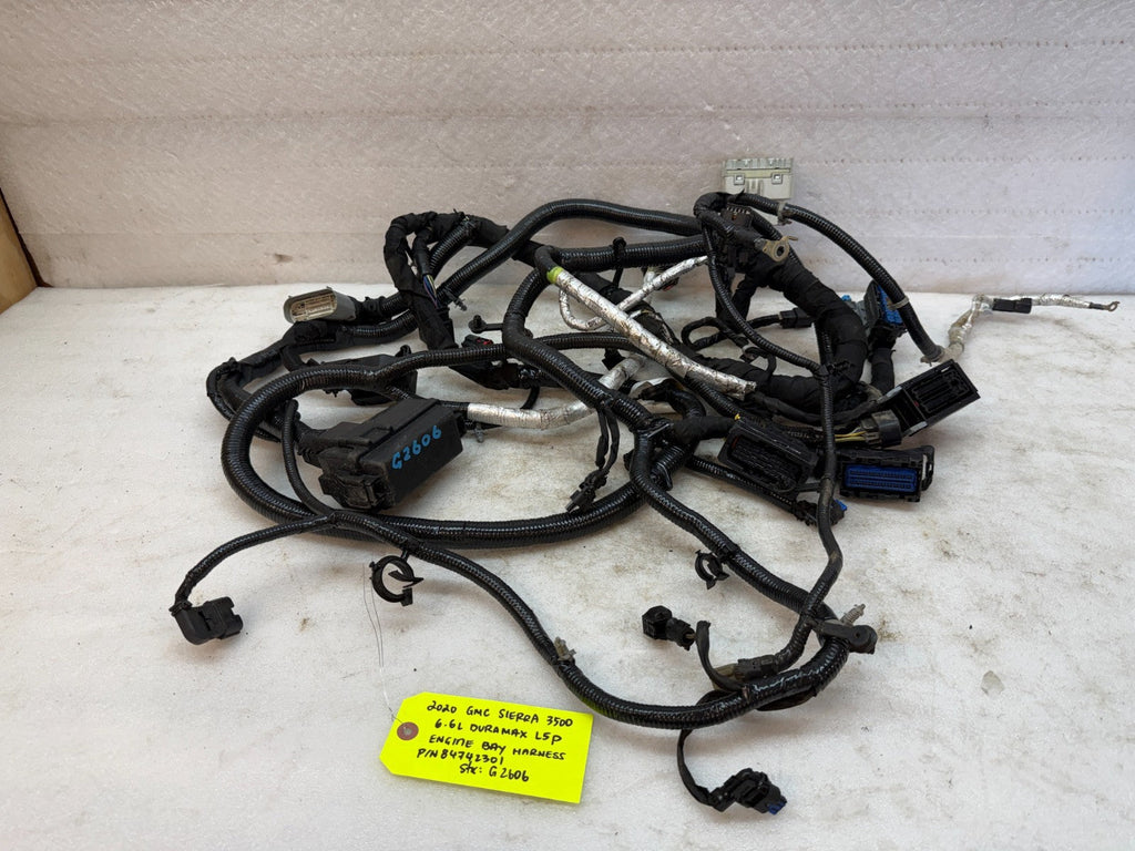 20-24 GMC CHEVROLET 3500HD DURAMAX 6.6 L5P ENGINE BAY WIRING HARNESS 84742301