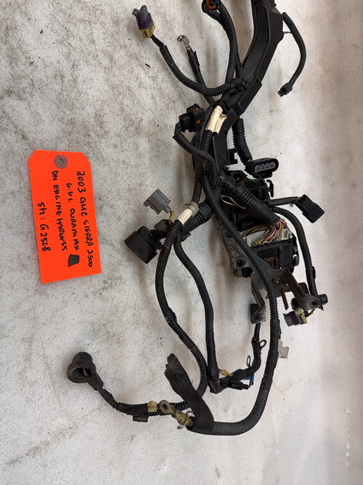03 04 Chevrolet GMC 2500 3500 DURAMAX LB7 6.6 ON ENGINE WIRING HARNESS LOOM