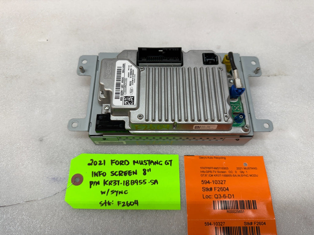 21 FORD MUSTANG GT OEM 8.0 RADIO NAVIGATION SCREEN SYNC 3 APIM KR3T-18B955-SA