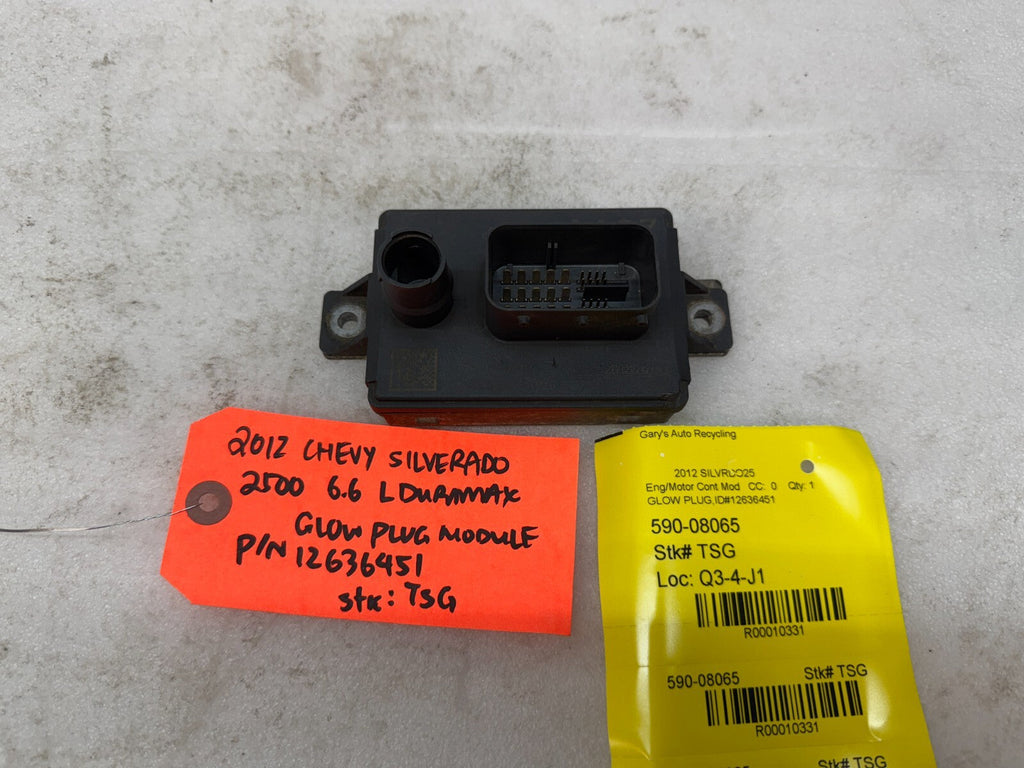11-14 GMC CHEVROLET SILVERADO 3500HD 6.6 LML OEM GPM GLOW PLUG MODULE 12636451