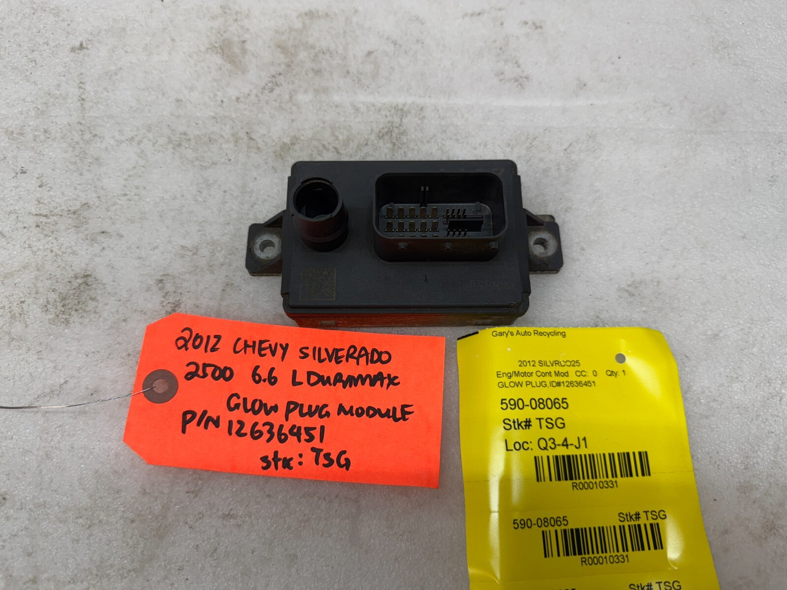 11-14 GMC CHEVROLET SILVERADO 3500HD 6.6 LML OEM GPM GLOW PLUG MODULE 12636451