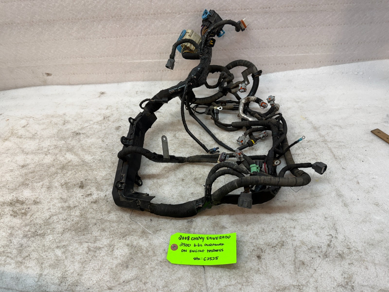 07-10 GMC CHEVROLET 2500HD DURAMAX 6.6 LMM ENGINE MOTOR WIRING HARNESS LOOM