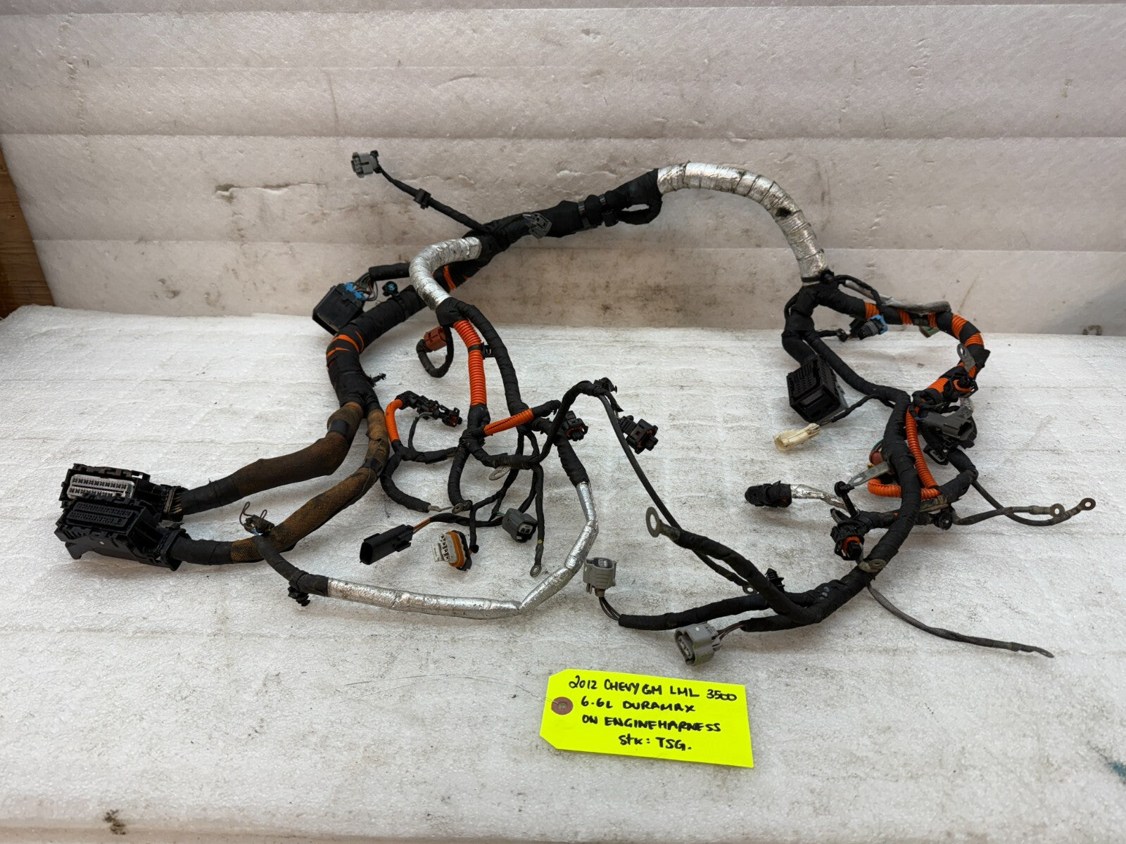 12 GMC SIERRA CHEVROLET SILVERADO 3500HD DURAMAX 6.6 LML ENGINE WIRING HARNESS