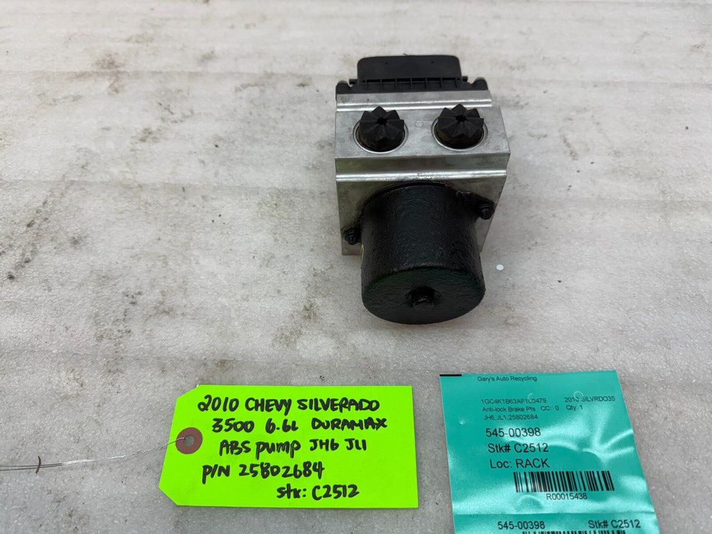 07-10 Chevrolet GMC 2500HD 3500 SIERRA DURAMAX ABS ANTI LOCK BRAKE PUMP 25802684