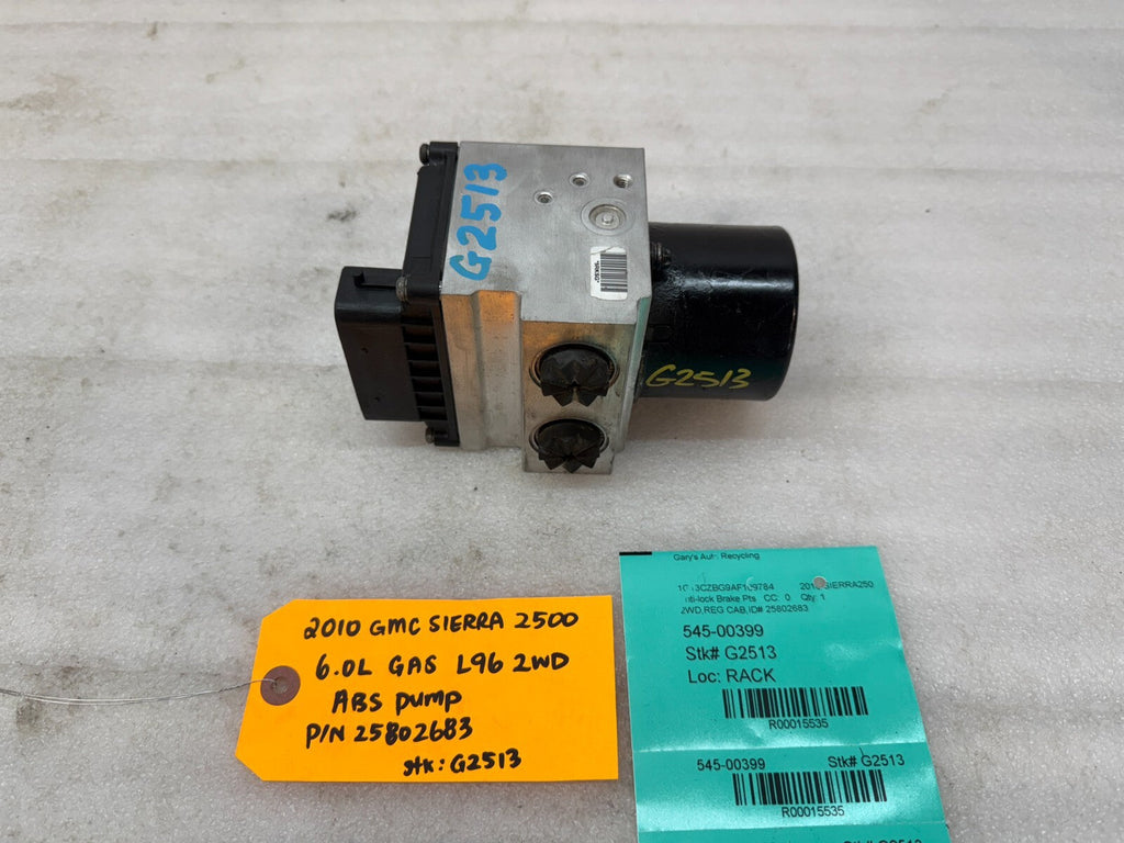 07-10 Chevrolet GMC 2500HD 3500 SIERRA ABS ANTI LOCK BRAKE PUMP 25802683
