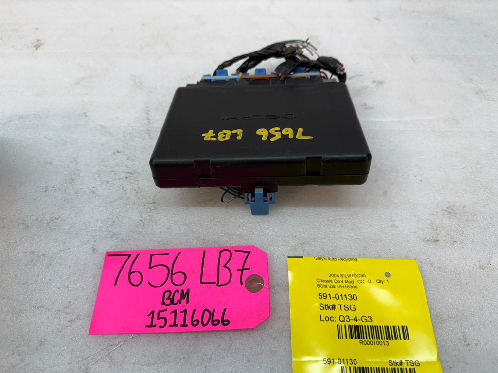 01-05 Chevrolet GMC 2500HD 3500HD 6.6 DURAMAX BODY CONTROL MODULE BCM 15116066
