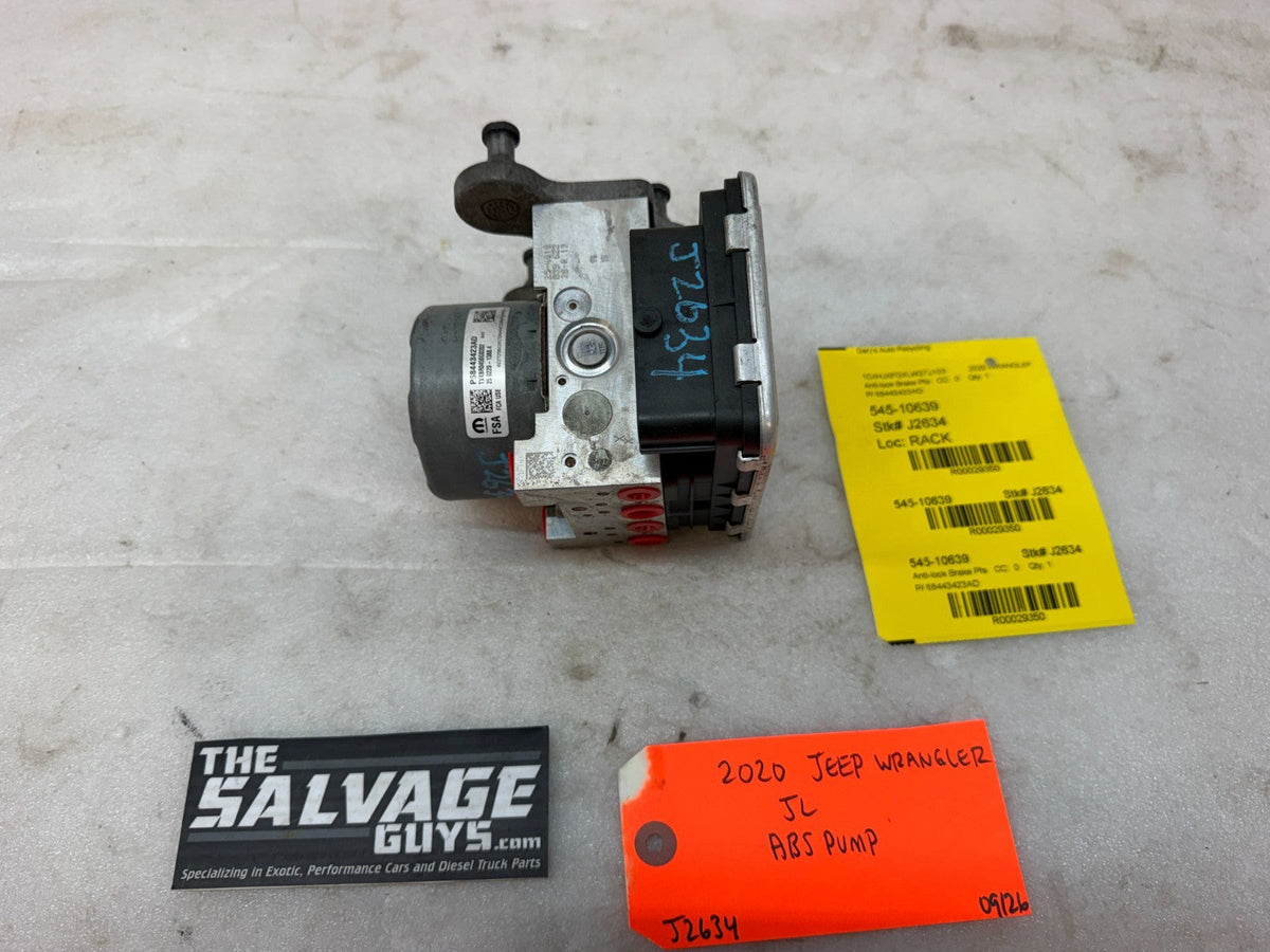 20 JEEP WRANGLER JL JT 3.6 ABS BRAKE PUMP MODULE P68443423AD 18-23