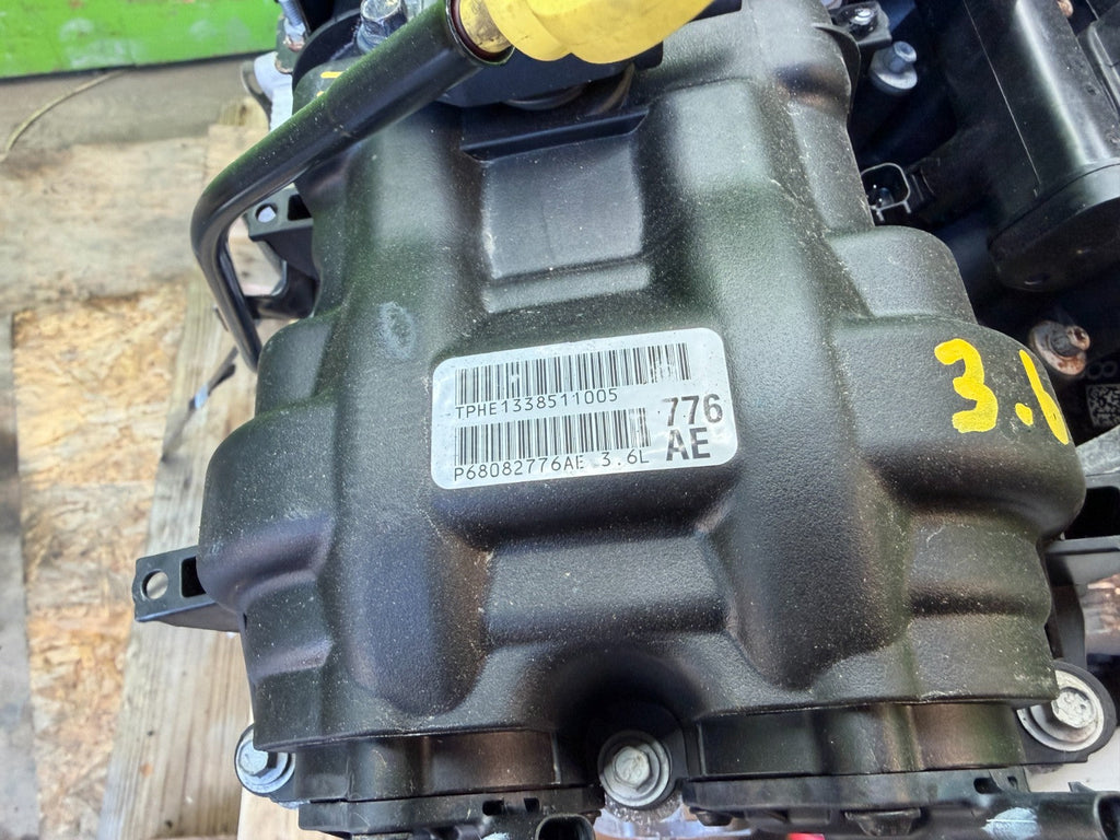 16 JEEP WRANGLER JK 3.6 COMPLETE ENGINE MOTOR ASSEMBLY 14-18