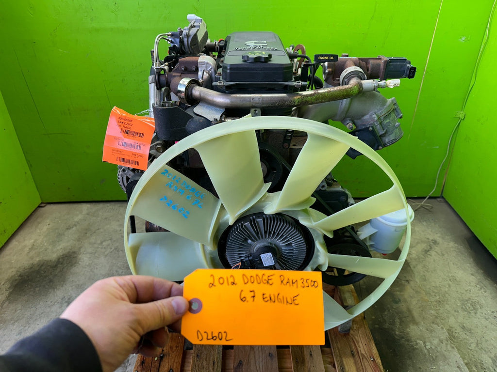 2012 DODGE RAM 2500 3500 6.7 CUMMINS TURBO DIESEL ENGINE MOTOR 10 11 12
