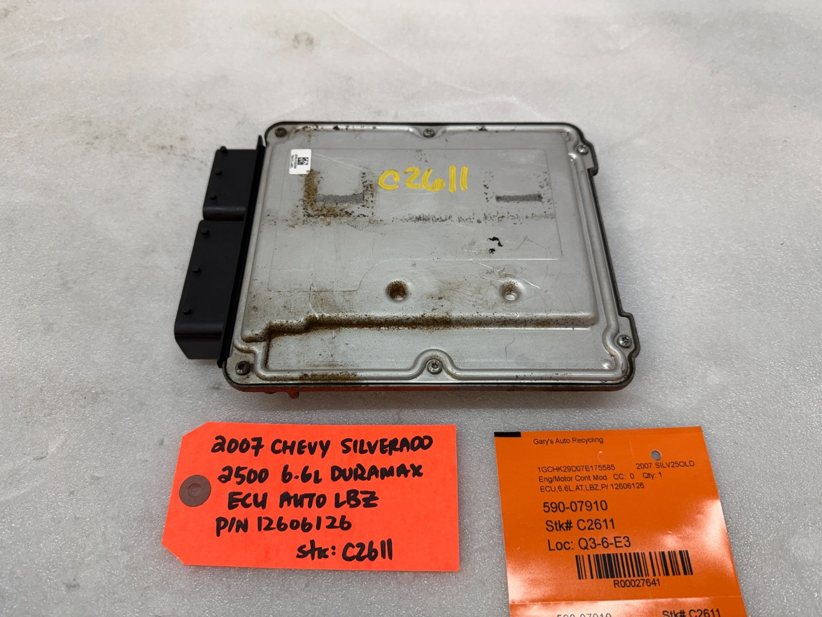 06 07 Chevrolet GMC 2500HD DURAMAX 6.6 LBZ ECM ECU ENGINE COMPUTER 12606126