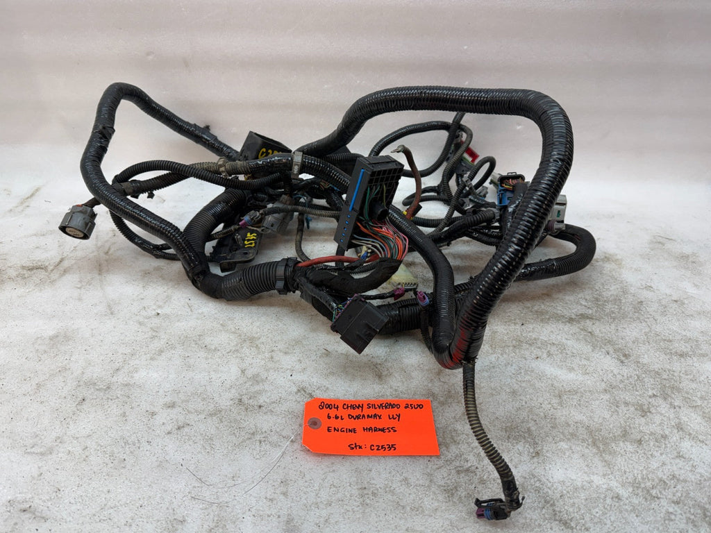 04 Chevrolet GMC 2500HD 3500HD DURAMAX 6.6 LLY DIESEL ENGINE WIRING LOOM HARNESS