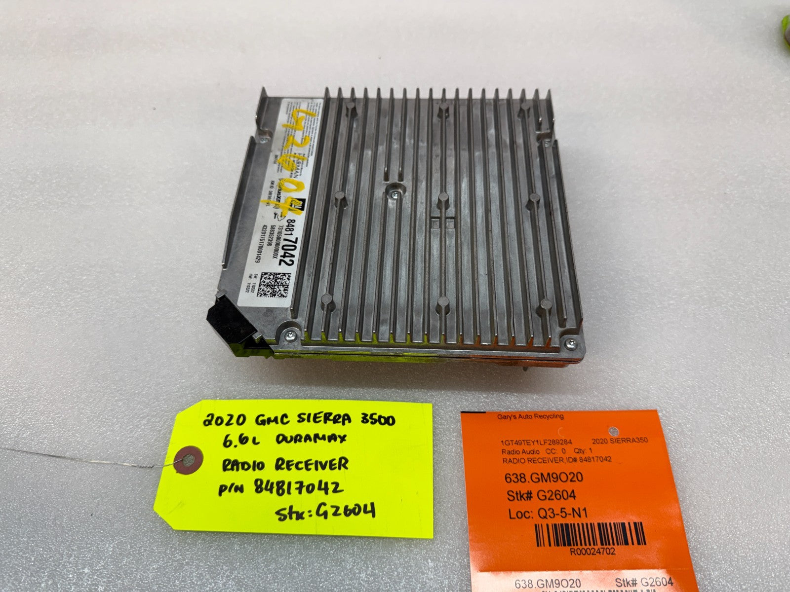 20 Chevrolet GMC SIERRA SILVERADO RADIO RECEIVER MODULE 19-23 84817042