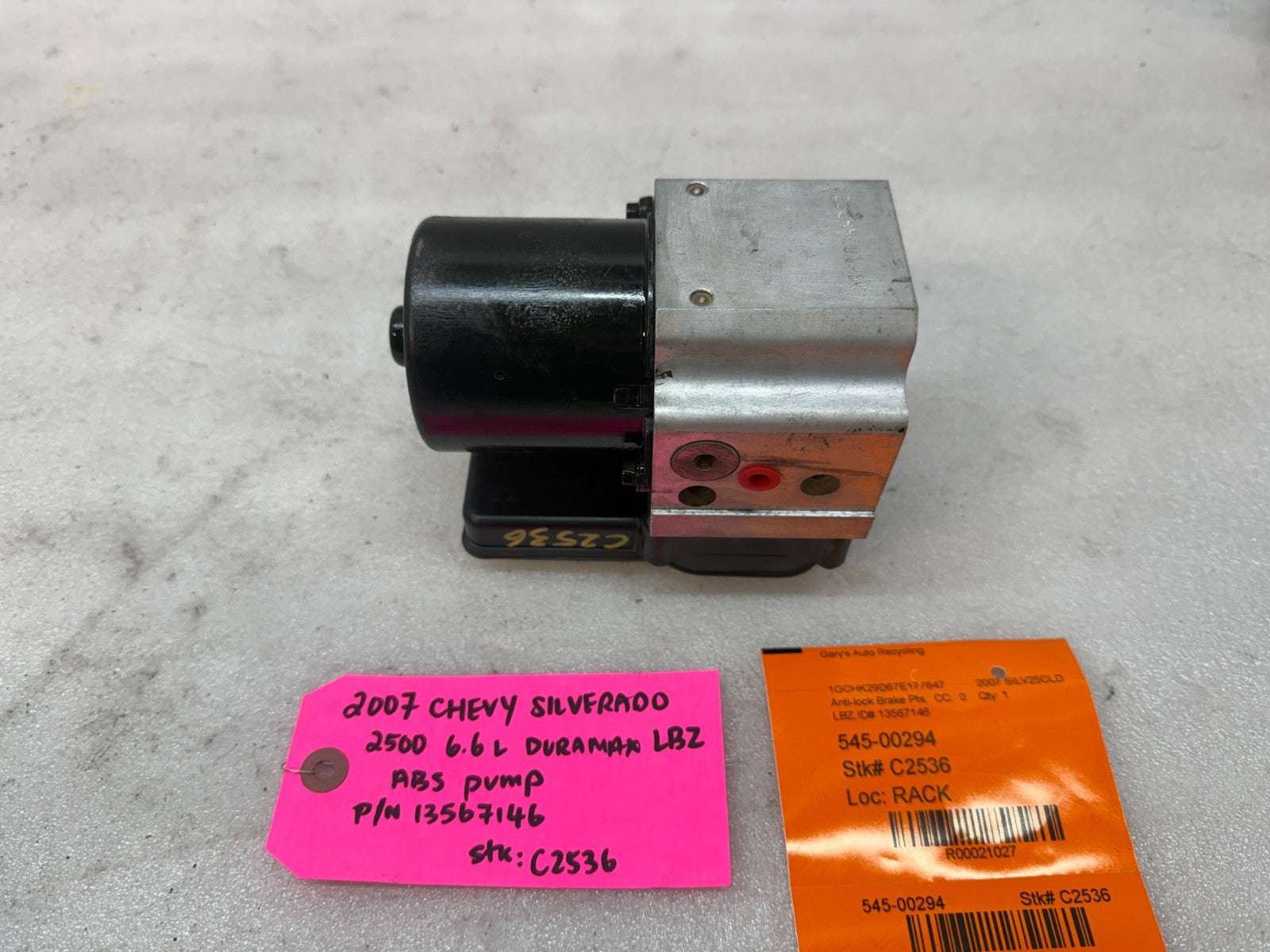 03-07 Chevrolet GMC SILVERADO 2500 6.6 ABS ANTI LOCK BRAKE PUMP MODULE 13567146
