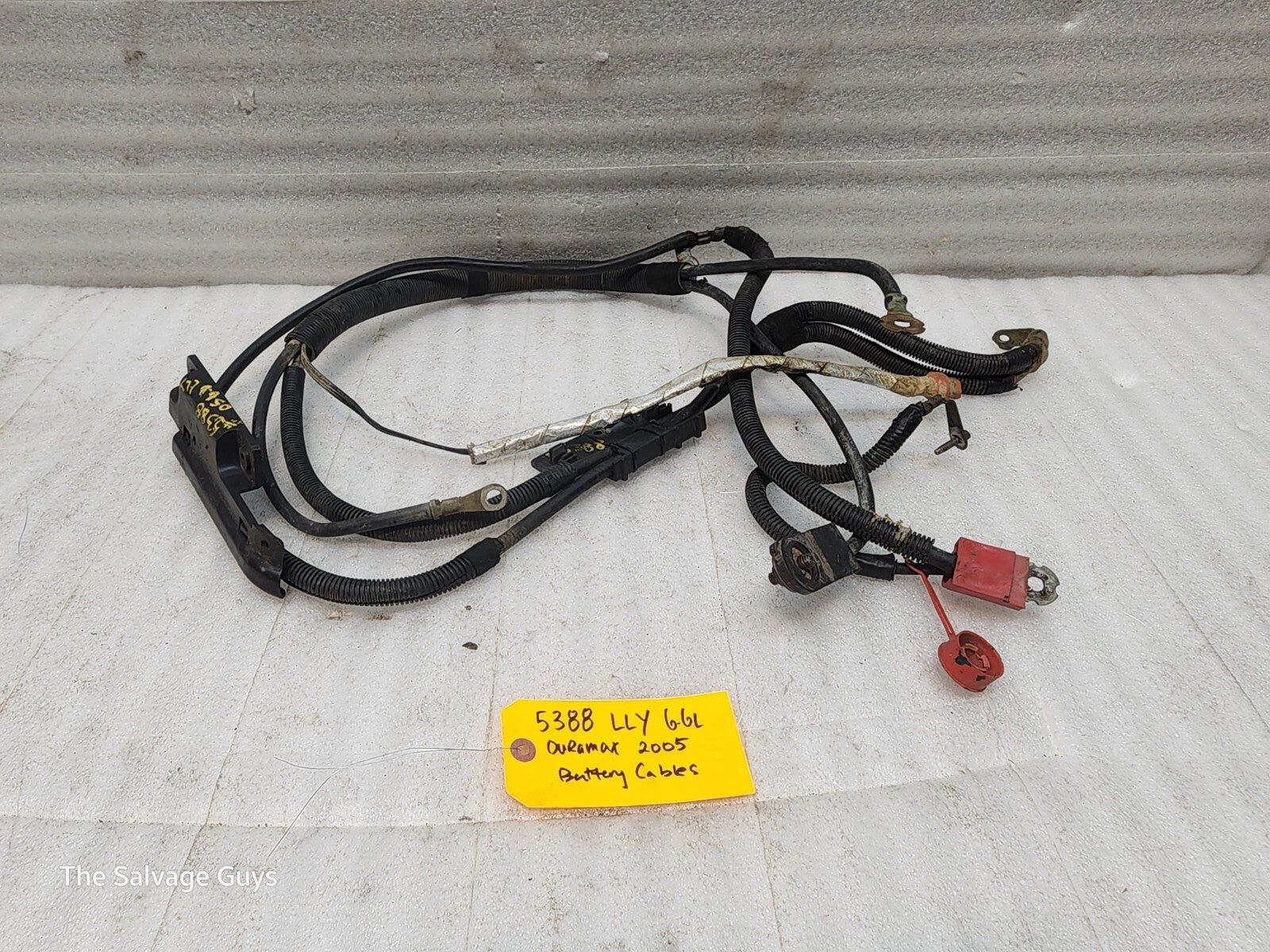 04 05 GMC CHEVROLET SILVERADO 2500HD 3500HD 6.6 LLY OEM BATTERY CABLES