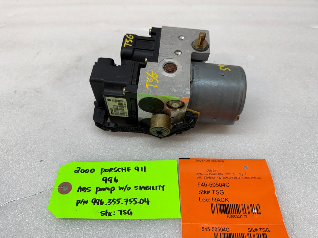 99-04 PORSCHE 911 996 BOXSTER ABS BRAKE PUMP MODULE 996.355.755.04 99635575504