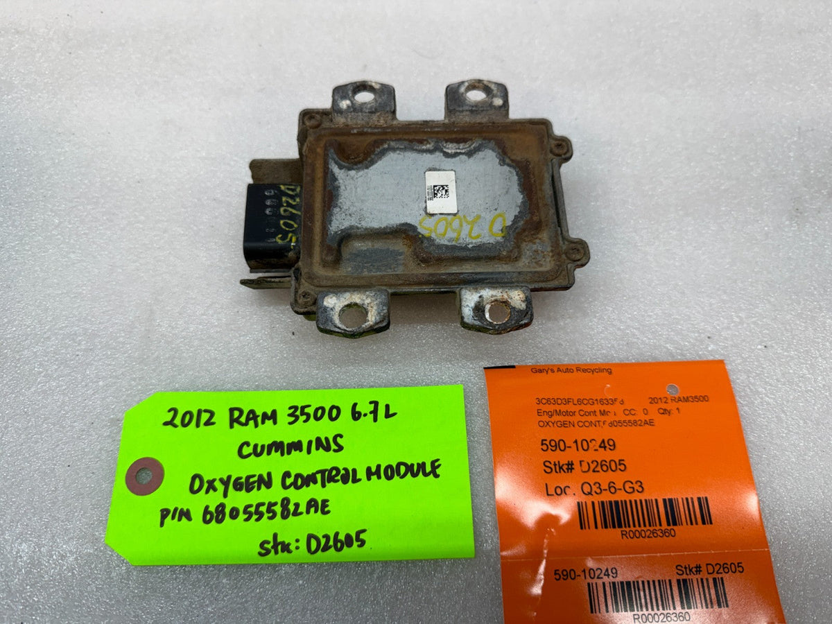 10 11 12 DODGE RAM 2500 3500 6.7 OEM OXYGEN SENSOR CONTROL MODULE 68055582AE