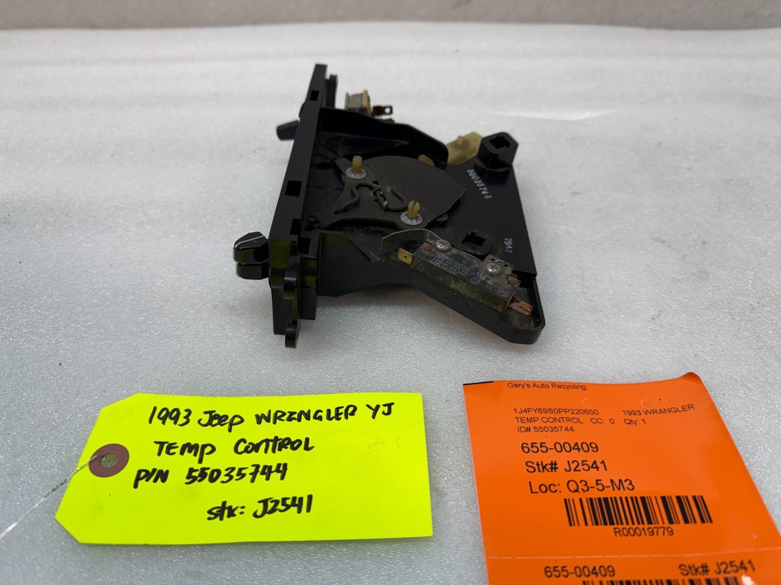 87-95 JEEP WRANGLER YJ HEATER FAN CONTROL UNIT 55035744
