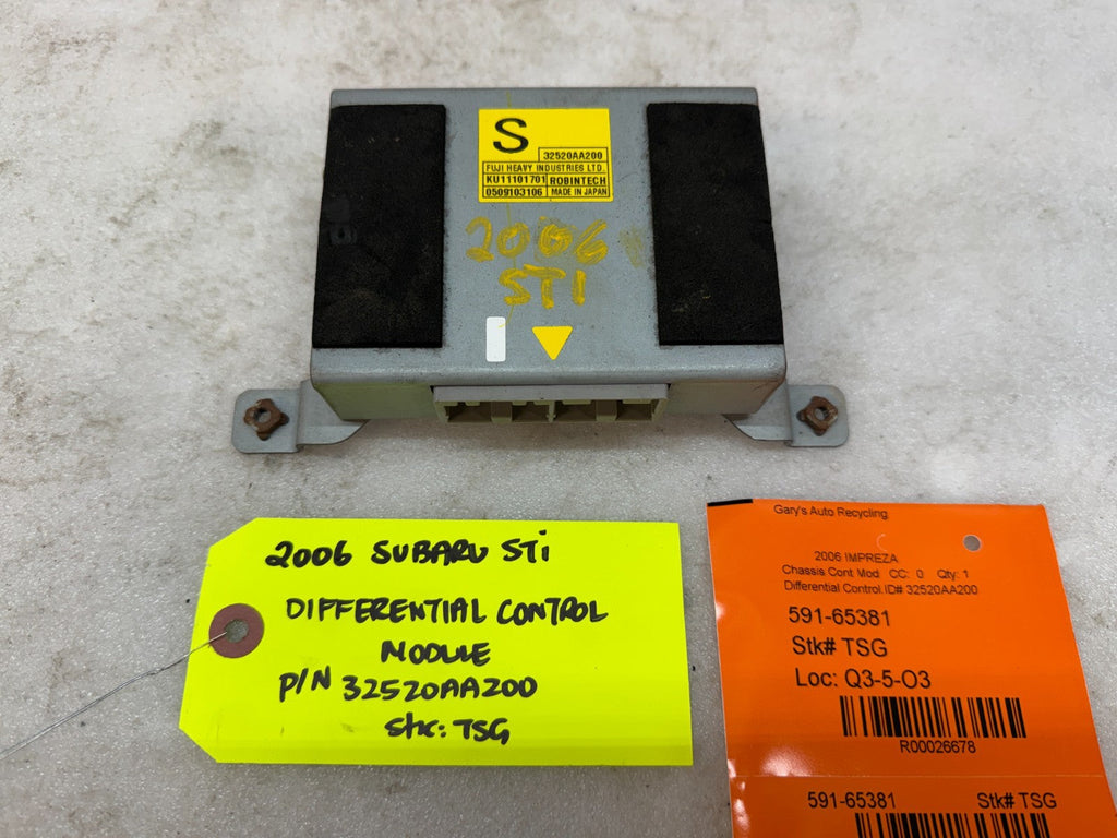 06 07 Subaru Impreza STI EJ257 OEM DCCD DIFFERENTIAL CONTROL MODULE 32520AA200