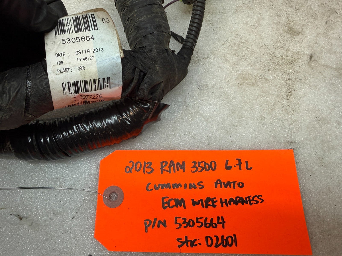 13 RAM 2500 3500 6.7 OEM ENGINE BAY WIRING HARNESS LOOM 5305664 13-18
