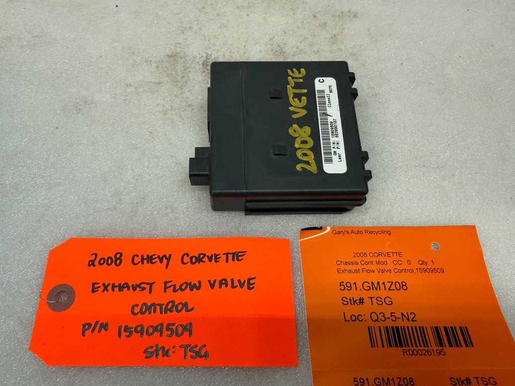 08 CHEVROLET CORVETTE C6 OEM ZR1 BI-MODE NPP EXHAUST CONTROL MODULE 15909509