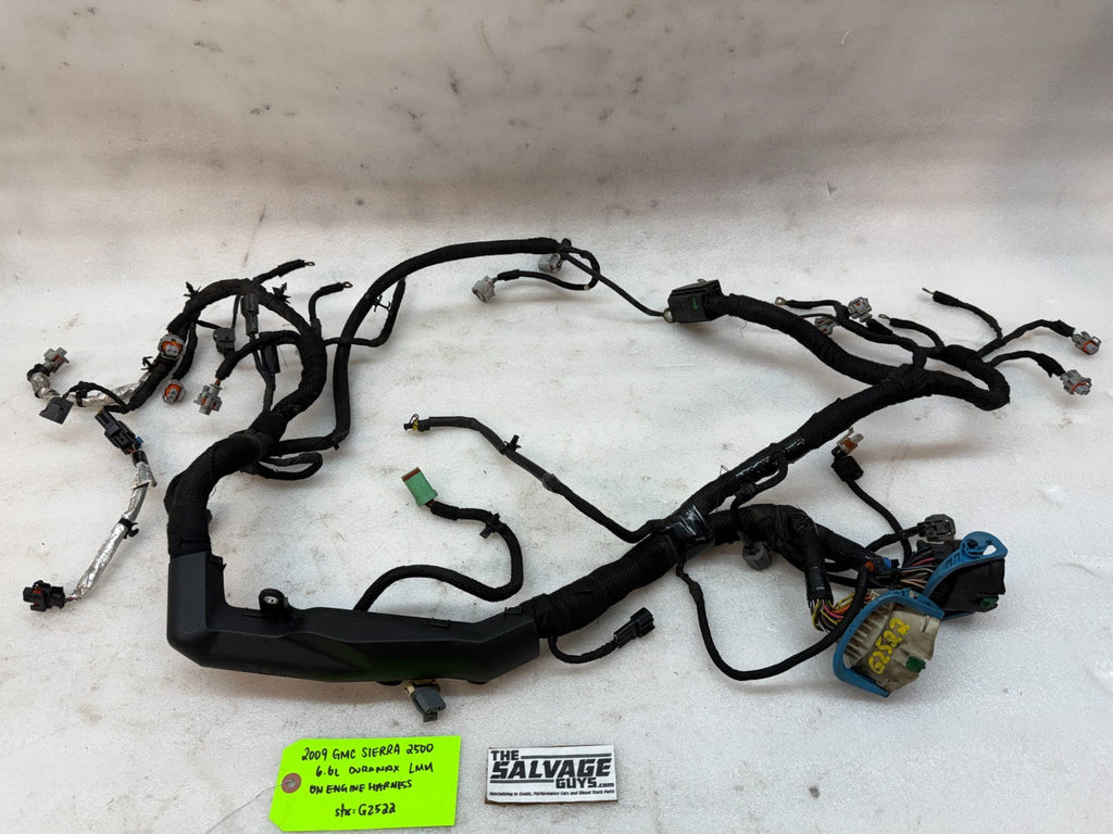 07-10 GMC CHEVROLET 2500HD DURAMAX 6.6 LMM ENGINE MOTOR WIRING HARNESS LOOM