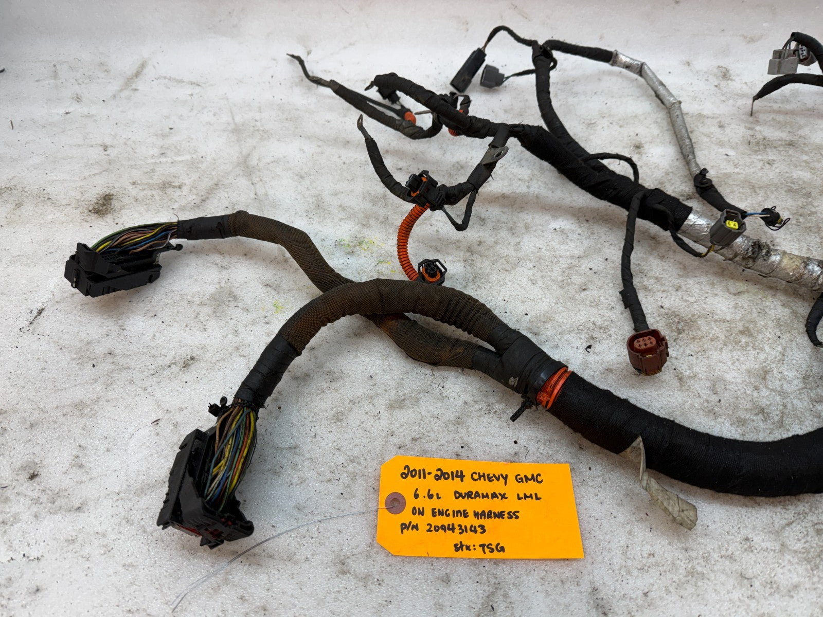 13 GMC SIERRA CHEVROLET SILVERADO 3500HD DURAMAX 6.6 LML ENGINE WIRING HARNESS