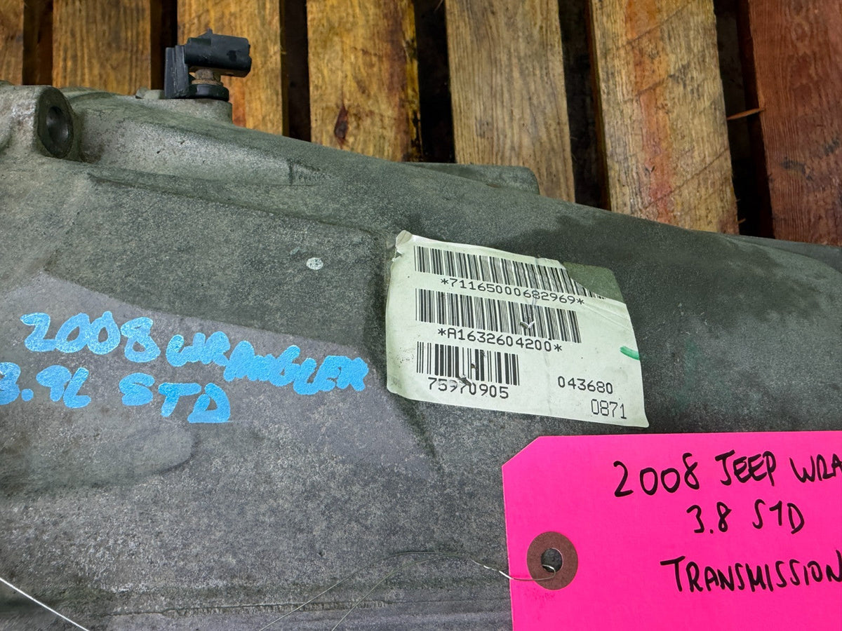 07 08 09 10 11 JEEP WRANGLER JK 6 SPEED NSG370 MANUAL TRANSMISSION P52104741AA