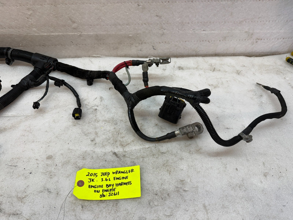 15 JEEP WRANGLER JK 3.6 FIREWALL ENGINE BAY WIRING HARNESS 12-18
