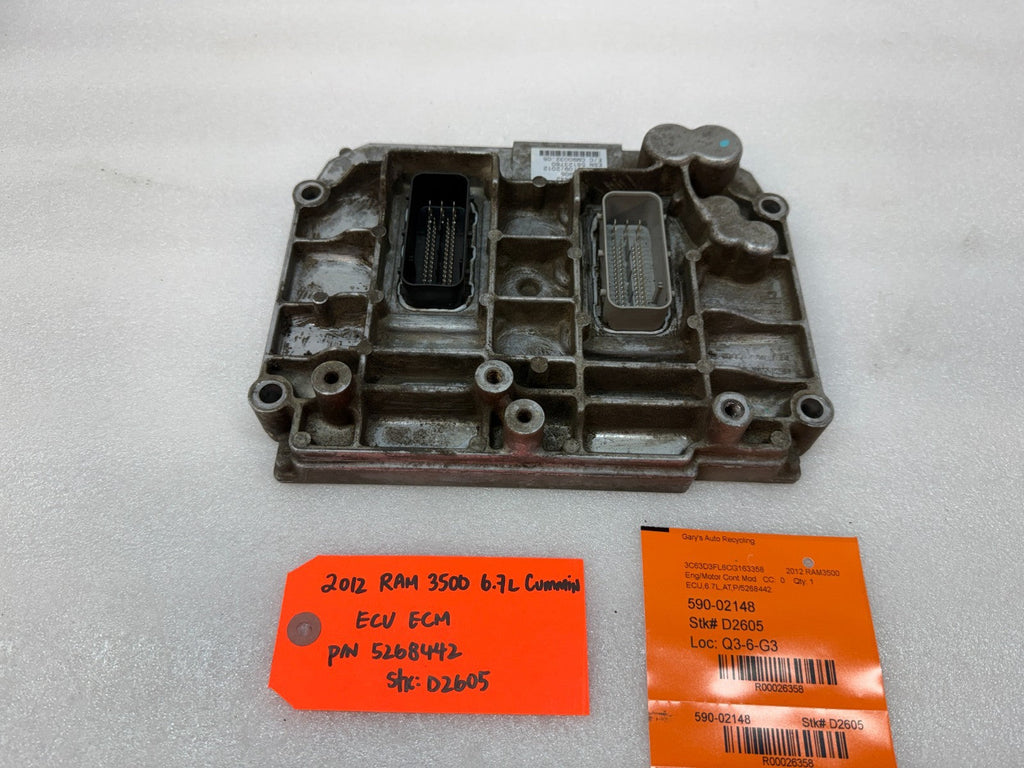 10 11 12 DODGE RAM 2500 3500 6.7 OEM ENGINE COMPUTER ECM ECU 5268442