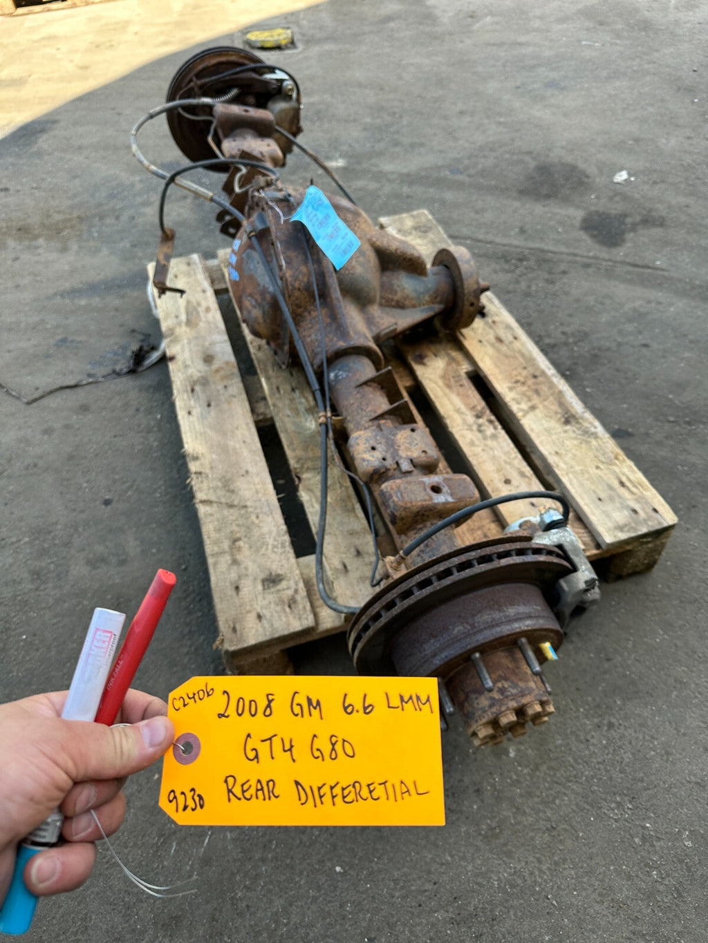 08 09 10 GMC SIERRA SILVERADO 2500HD 3500HD SRW REAR DIFFERENTIAL AXLE GT4 G80