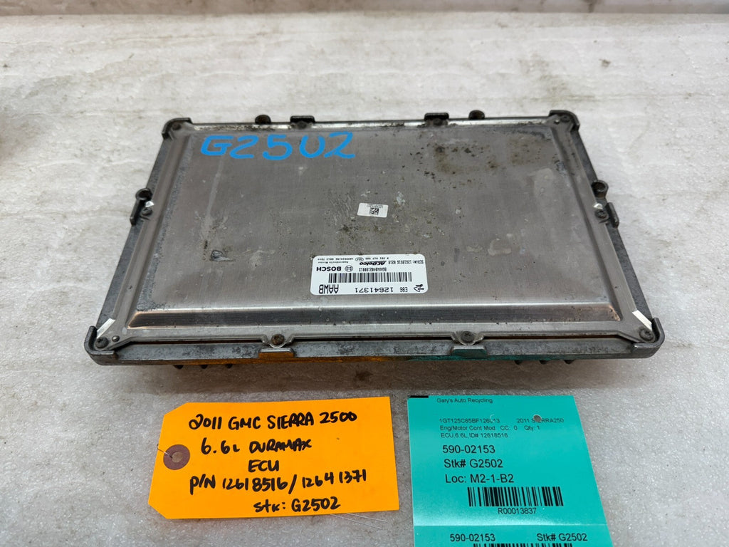 11-14 Chevrolet GMC 2500HD DURAMAX 6.6 LML OEM ENGINE COMPUTER ECU ECM 12618516