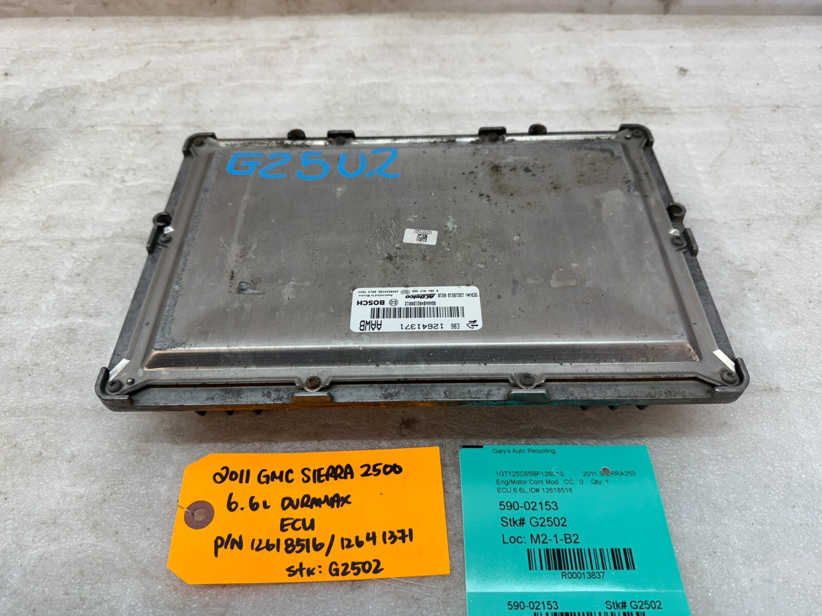 11-14 Chevrolet GMC 2500HD DURAMAX 6.6 LML OEM ENGINE COMPUTER ECU ECM 12618516