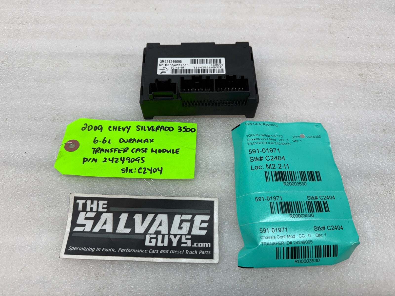 07-13 Chevrolet GMC SIERRA 2500HD 3500HD TRANSFERCASE CONTROL MODULE 24249095