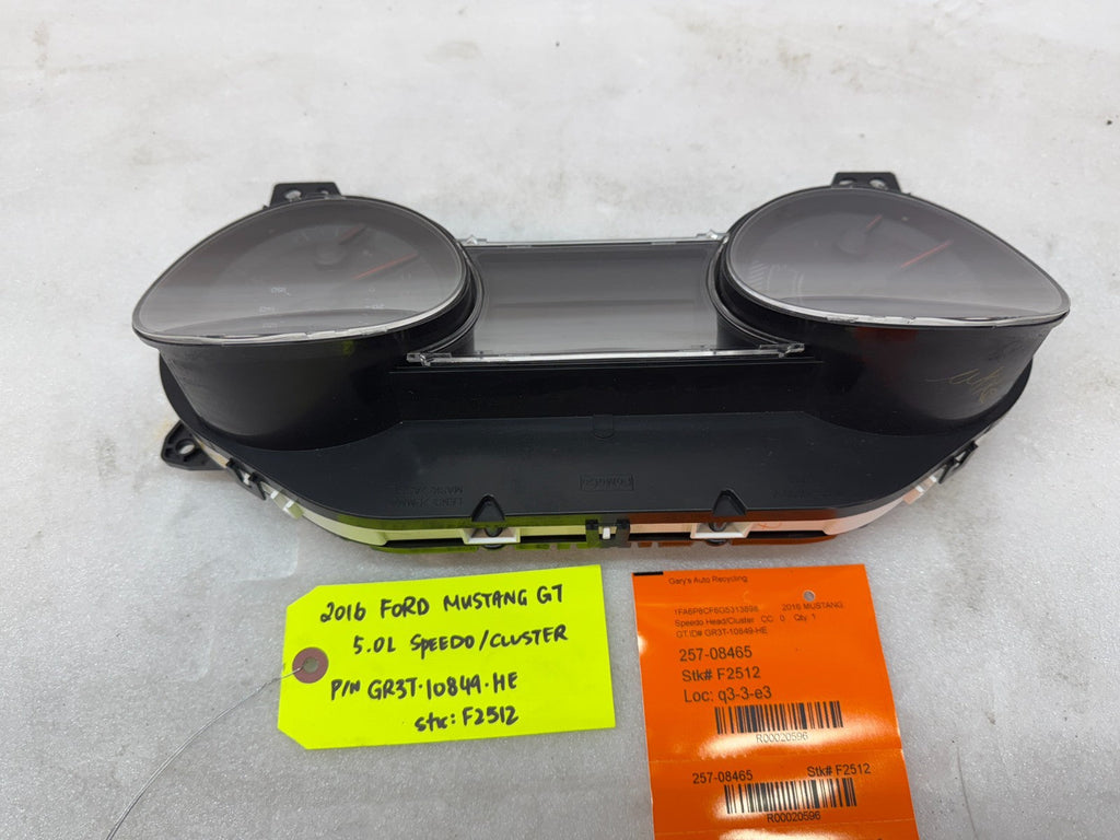 2016 FORD MUSTANG GT OEM METRIC SPEEDOMETER GAUGE CLUSTER AUTO GR3T-10849-HE